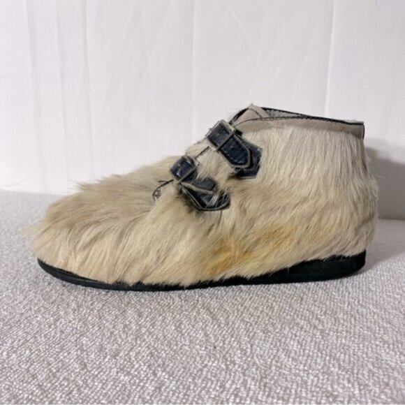 Vintage Capitol Canadian Genuine Fur Esikmo Inuit Ankle Boots Booties 8 - Picture 5 of 16